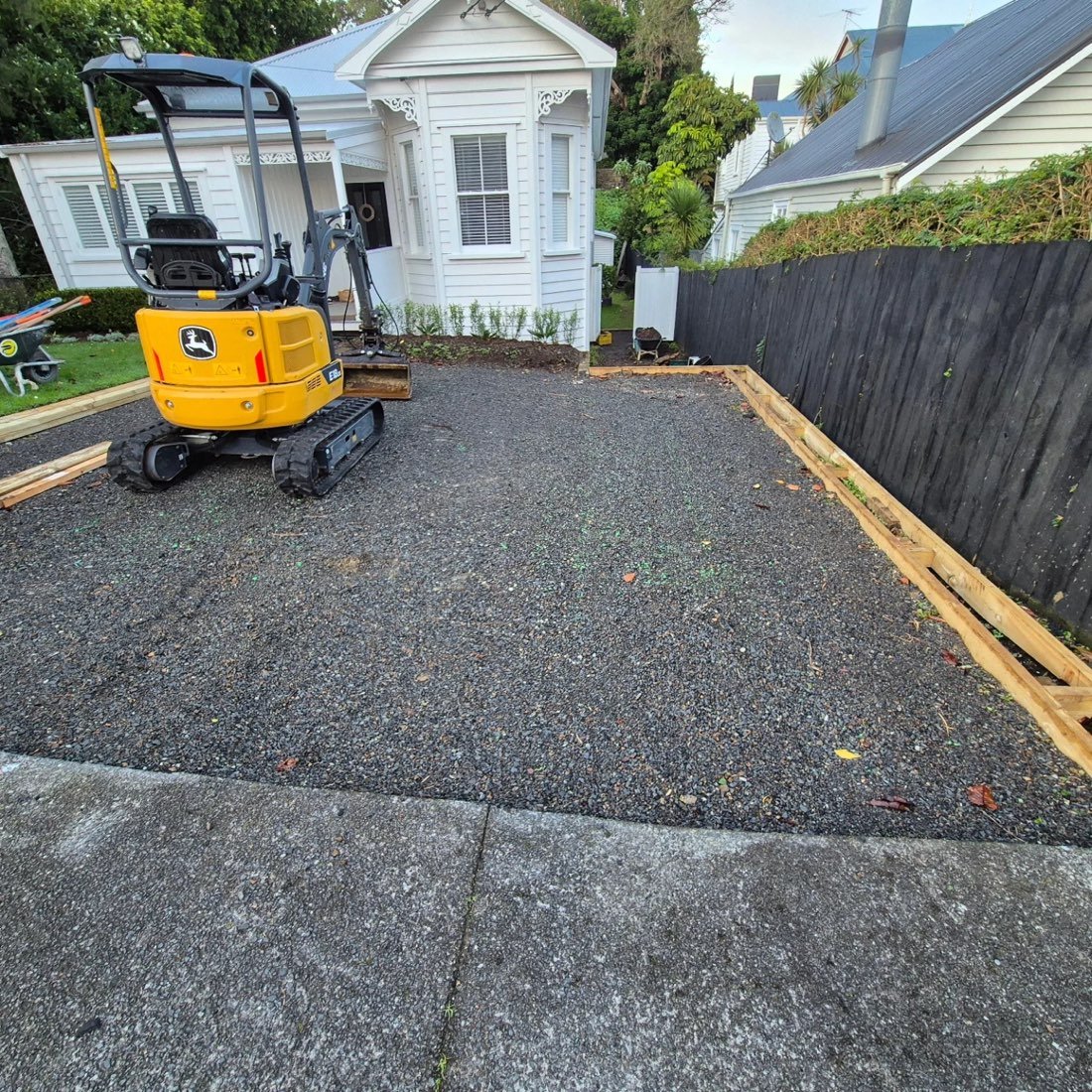 Excavation and base prep, done properly
